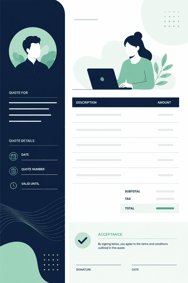 Clean Quote template preview
